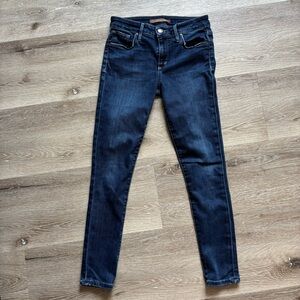 JOE’S Curvy Skinny Crop Jean 25 Inches Dark Wash Stretchy Denim